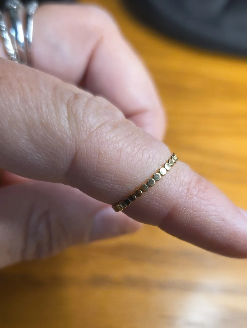 14k Plated Stackable Women's Ring Size 6